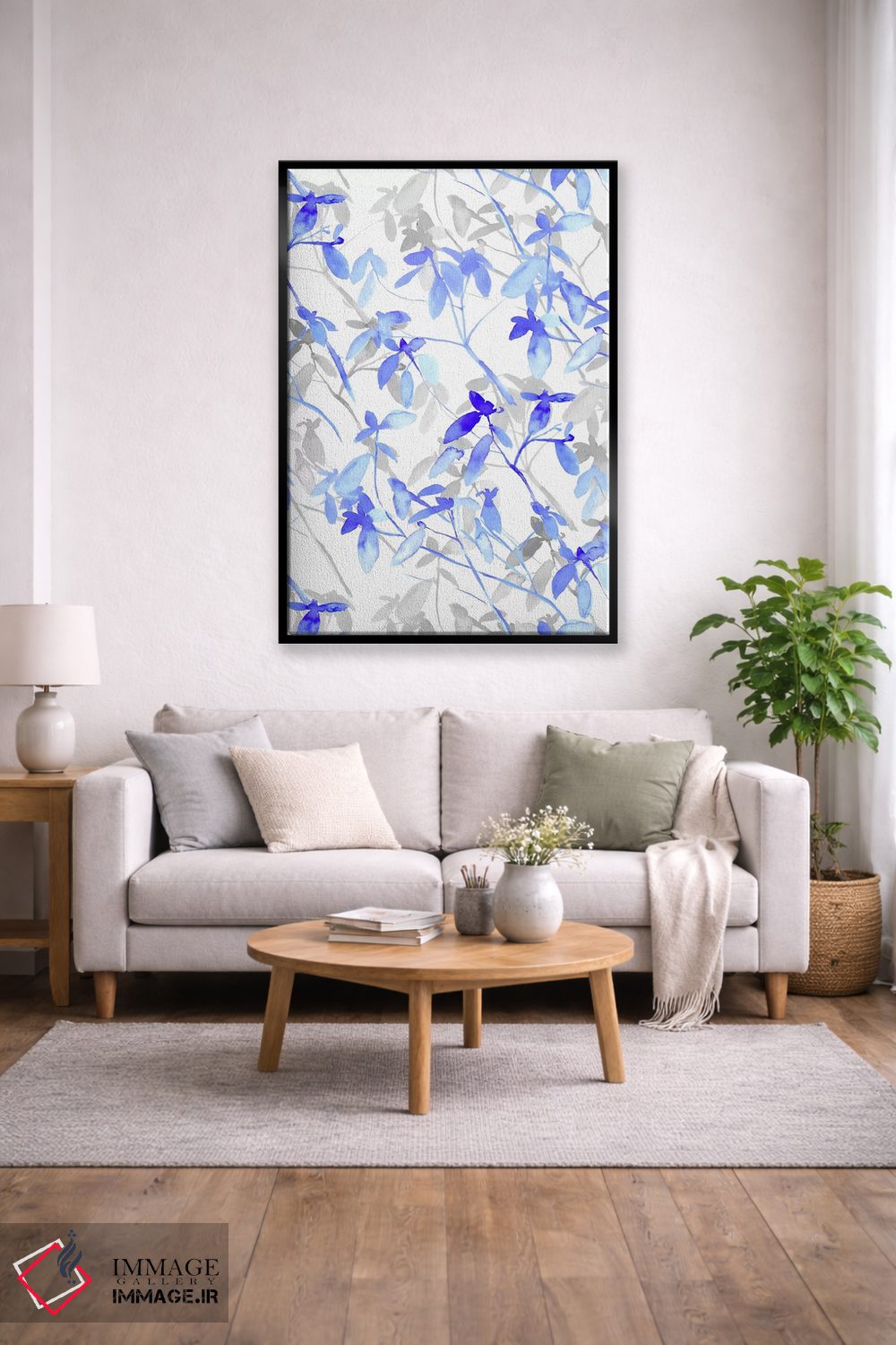 تابلو مدرن پیش آگاهی آبی اثر ژاکلین مالدونادو - D2B