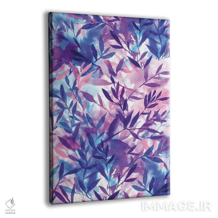 تابلو انتزاعی تغییرات بنفش اثر ژاکلین مالدونادو - نمای پرسپکتیو محصول