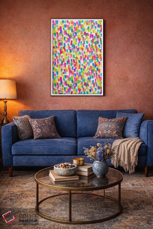 تابلو انتزاعی شادی رنگ ها اثر ژاکلین مالدونادو - D2W