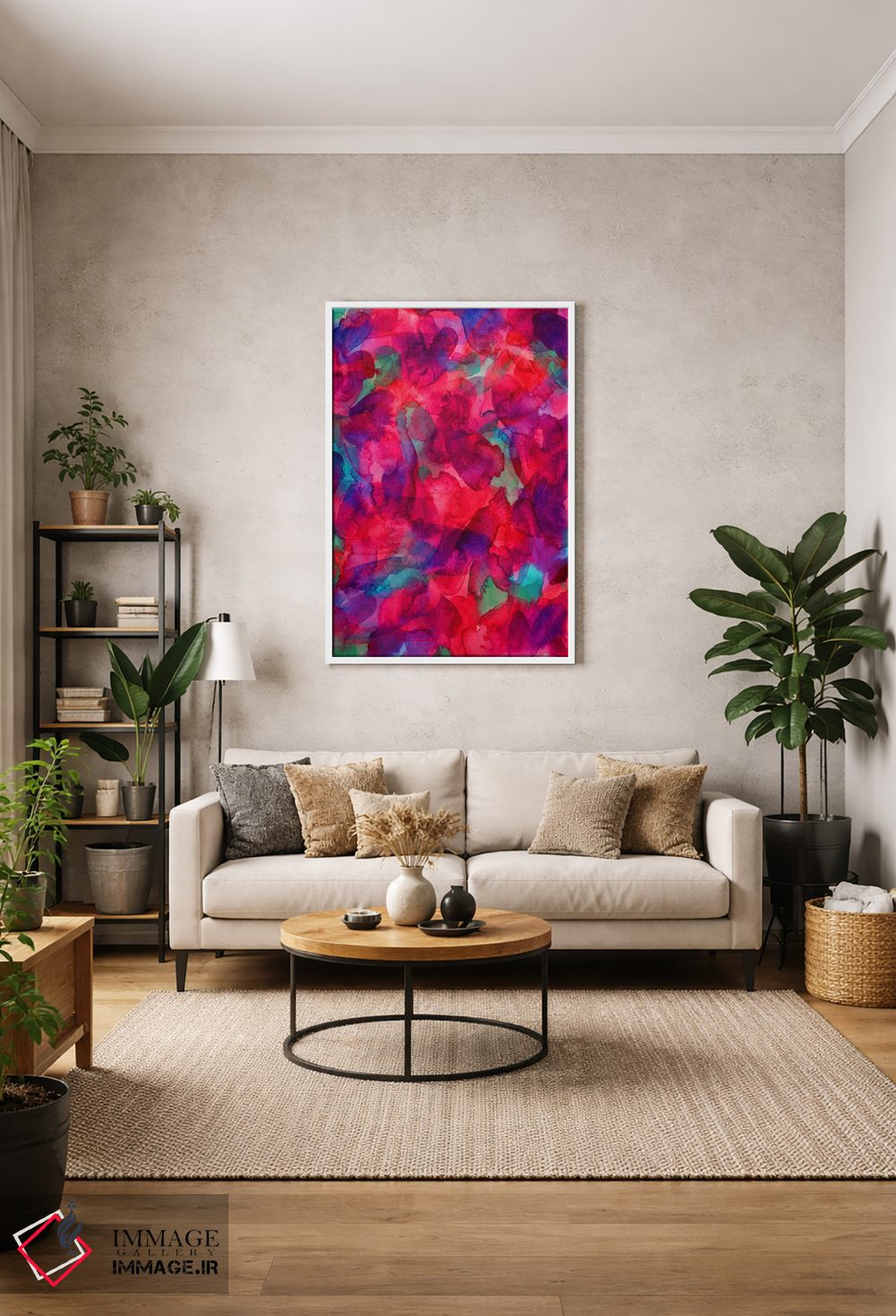 تابلو انتزاعی عقب گرد عطارد اثر ژاکلین مالدونادو - D1W