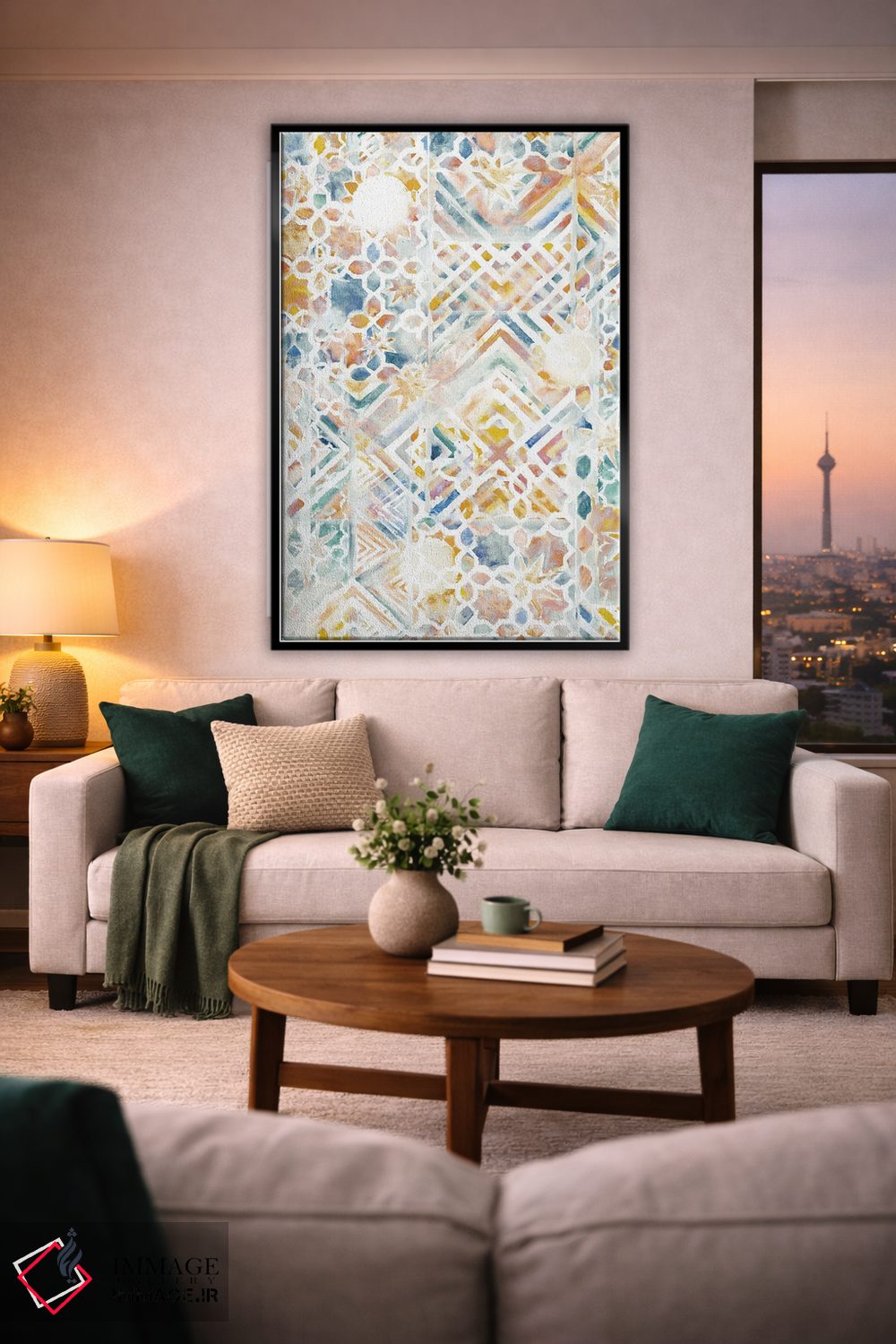 تابلو دکوراتیو ترکیب موزاییکی اثر ژاکلین مالدونادو - D2B