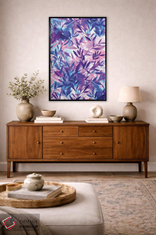 تابلو انتزاعی تغییرات بنفش اثر ژاکلین مالدونادو - D2B