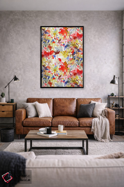 تابلو انتزاعی رنگ محلی ۱ اثر ژاکلین مالدونادو - D1B