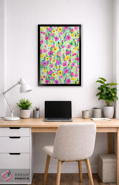 تابلو دکوراتیو طرح مزرعه گل اثر ژاکلین مالدونادو - D4B