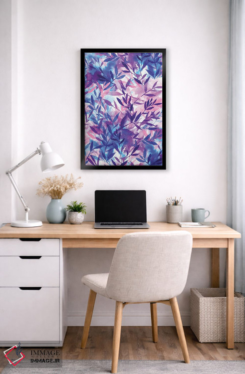 تابلو انتزاعی تغییرات بنفش اثر ژاکلین مالدونادو - D6B