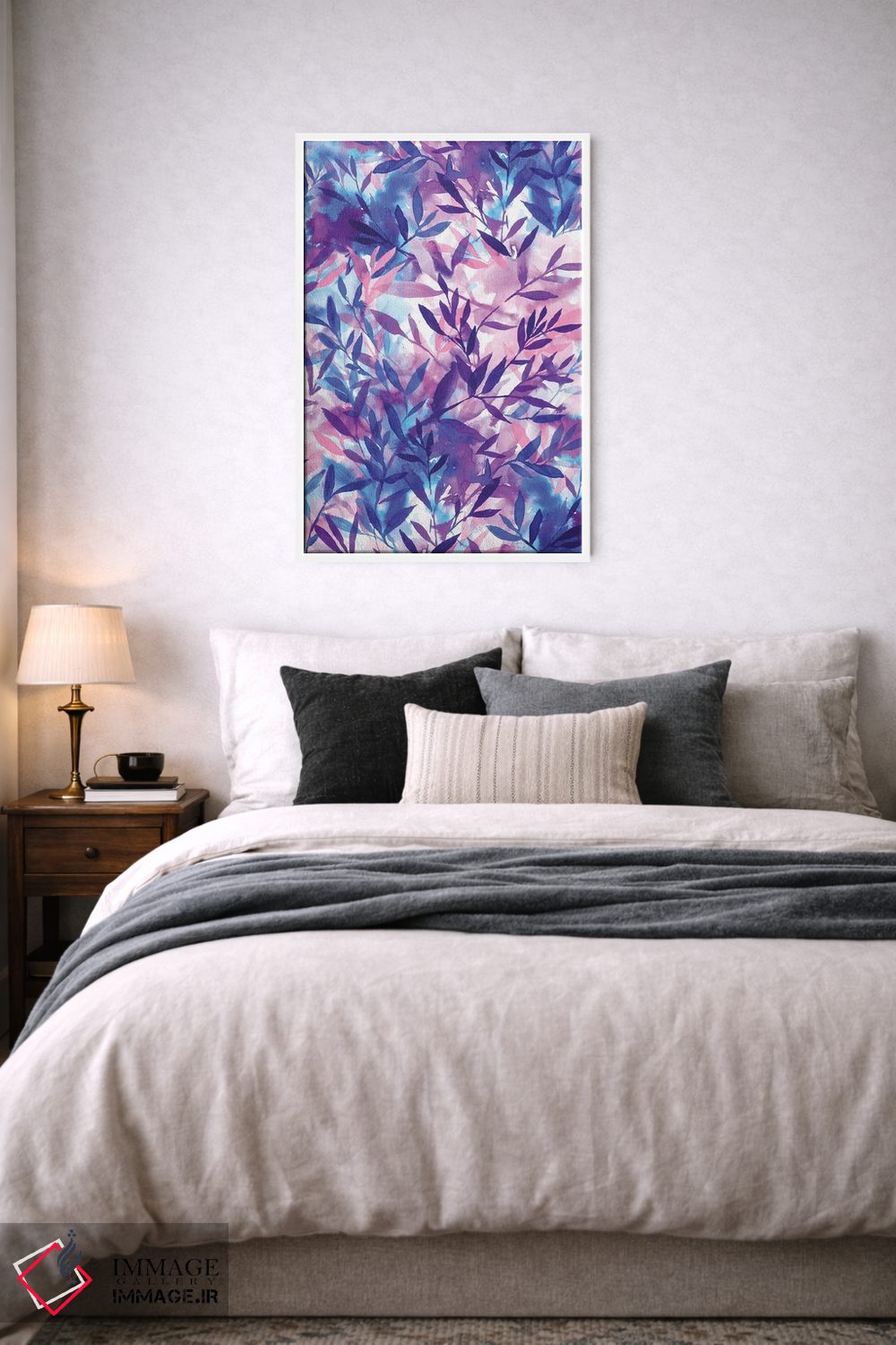 تابلو انتزاعی تغییرات بنفش اثر ژاکلین مالدونادو - D5W
