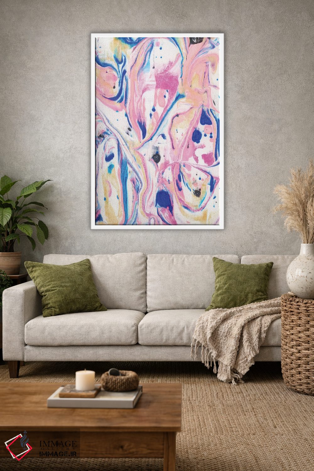 تابلو انتزاعی روح آزاد اثر ژاکلین مالدونادو - D1W