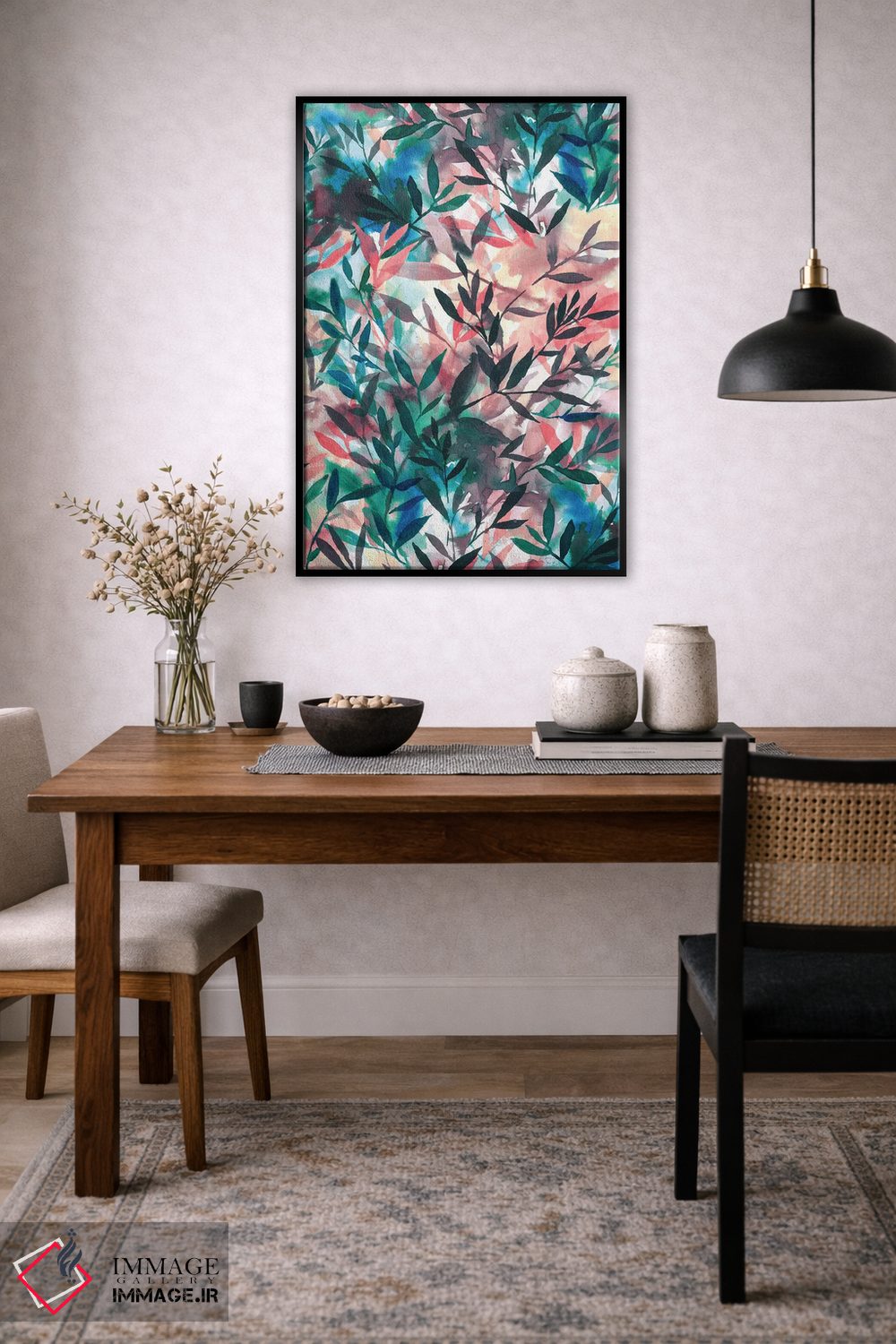 تابلو انتزاعی تغییرات مرجانی اثر ژاکلین مالدونادو - D4B