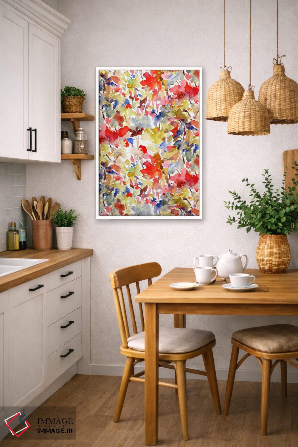 تابلو انتزاعی رنگ محلی ۱ اثر ژاکلین مالدونادو - D5W