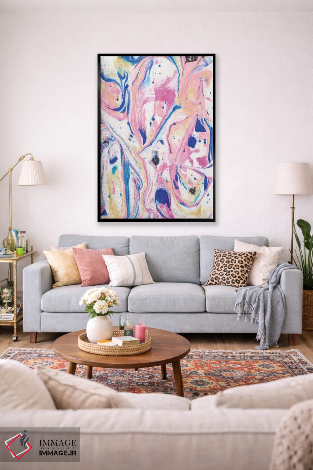 تابلو انتزاعی روح آزاد اثر ژاکلین مالدونادو - D2B