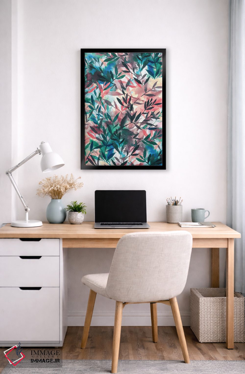 تابلو انتزاعی تغییرات مرجانی اثر ژاکلین مالدونادو - D6B