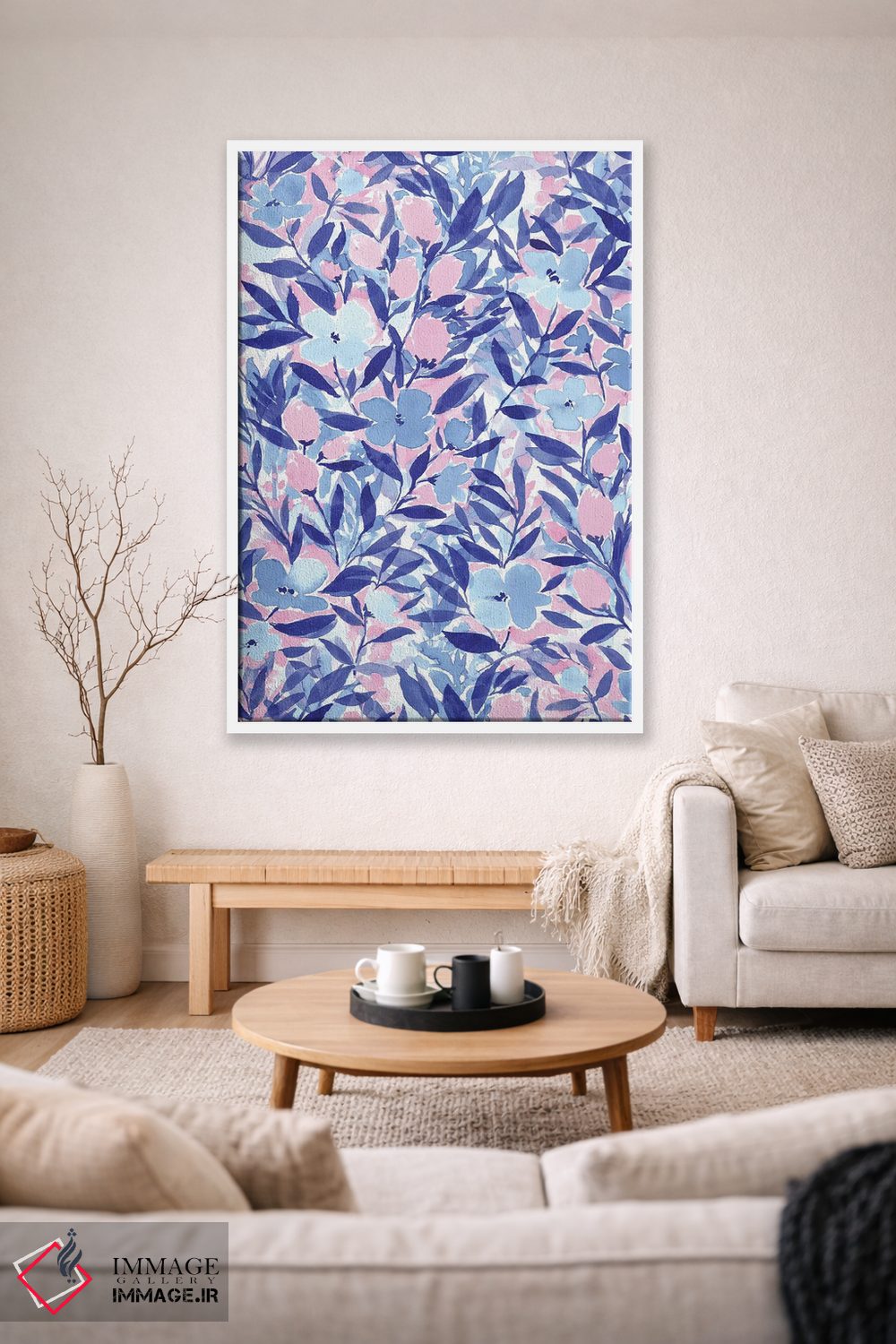 تابلو مدرن آبی خونسرد اثر ژاکلین مالدونادو - D1W