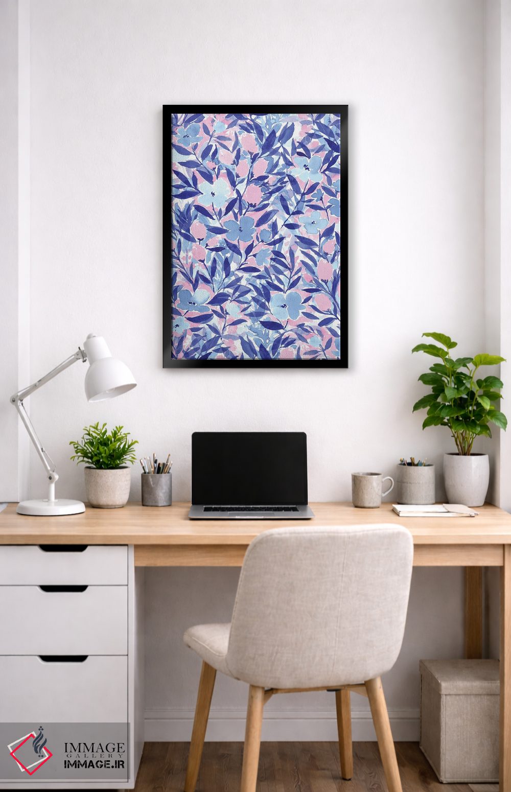 تابلو مدرن آبی خونسرد اثر ژاکلین مالدونادو - D4B