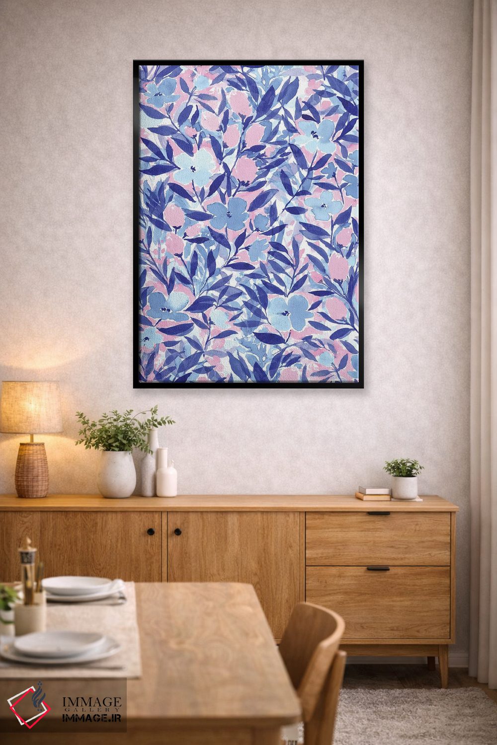 تابلو مدرن آبی خونسرد اثر ژاکلین مالدونادو - D5B