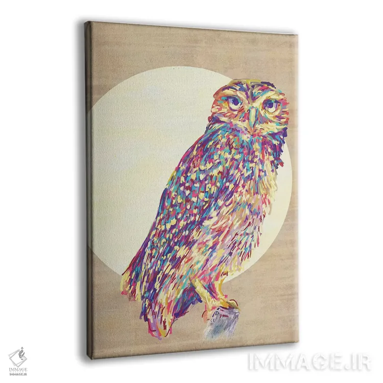 تابلو دکوراتیو جغدها اثر ژاکلین مالدونادو - نمای پرسپکتیو محصول