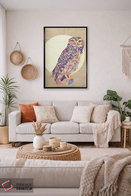 تابلو دکوراتیو جغدها اثر ژاکلین مالدونادو - D5B