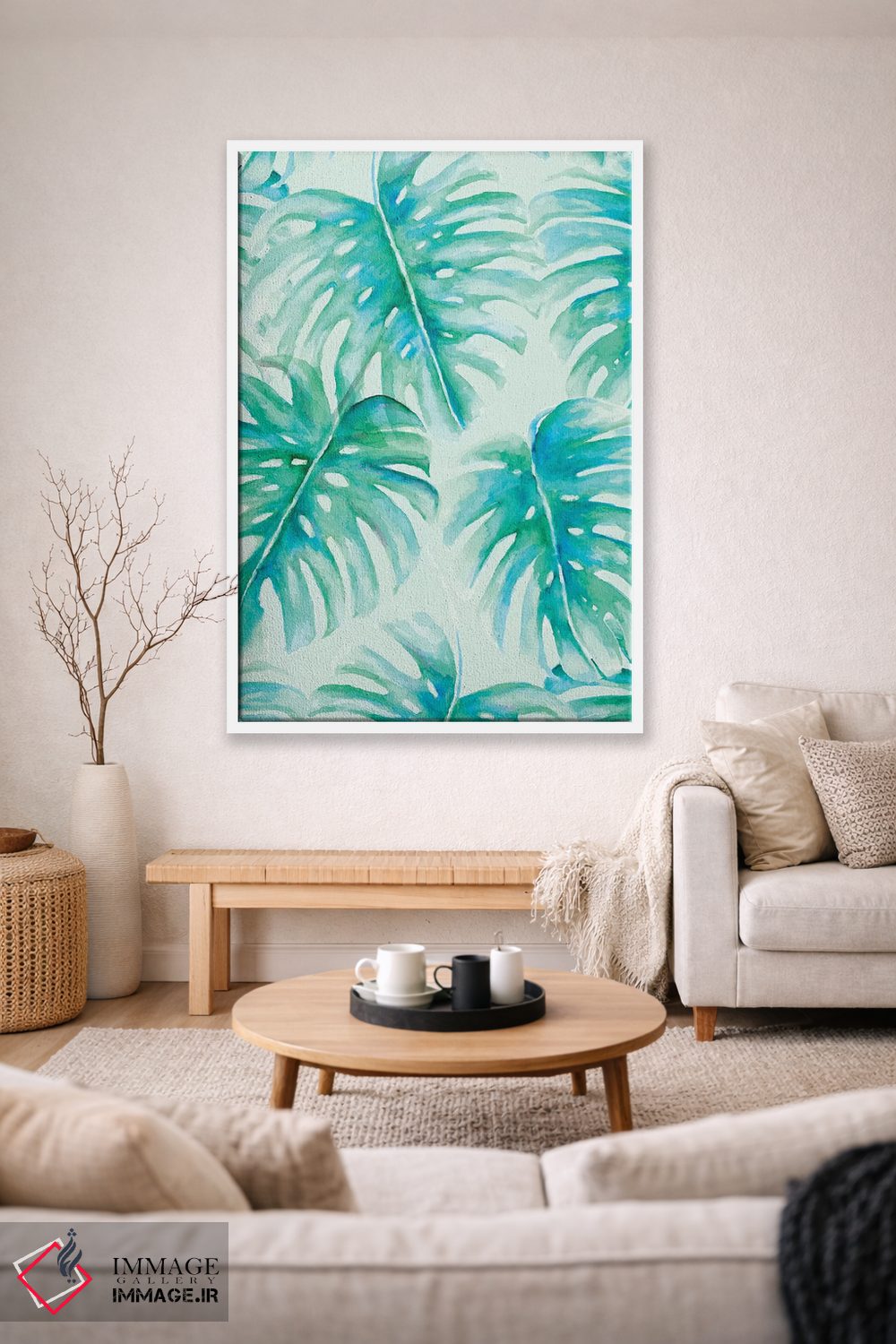 تابلو مدرن نخل های بهشتی اثر ژاکلین مالدونادو - D1W
