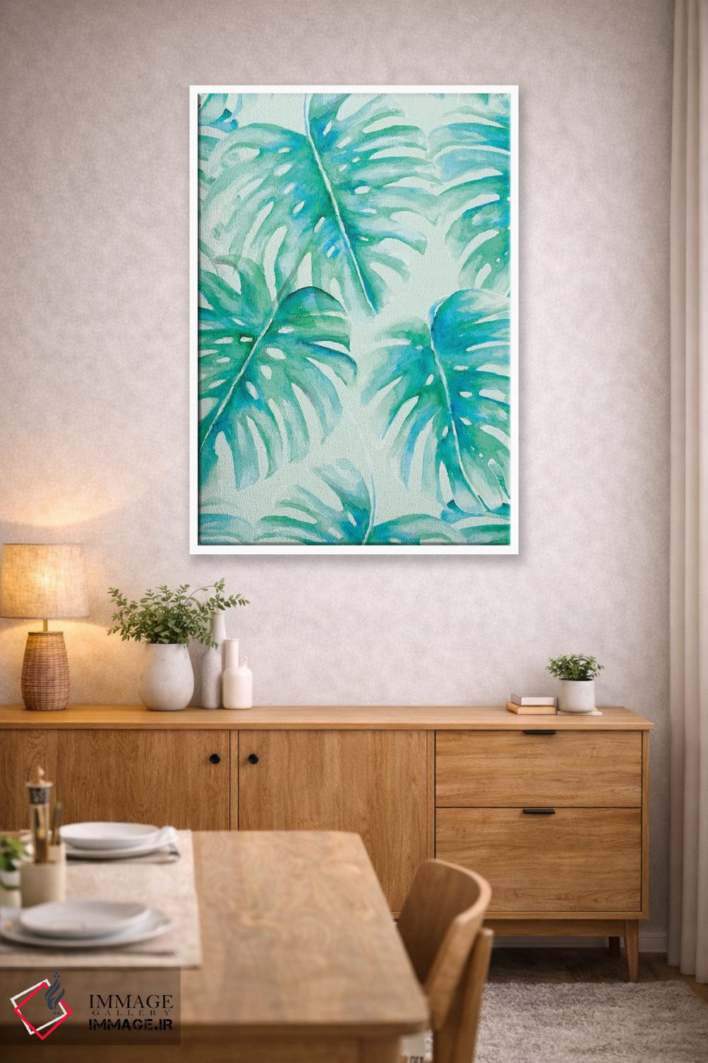 تابلو مدرن نخل های بهشتی اثر ژاکلین مالدونادو - D4W