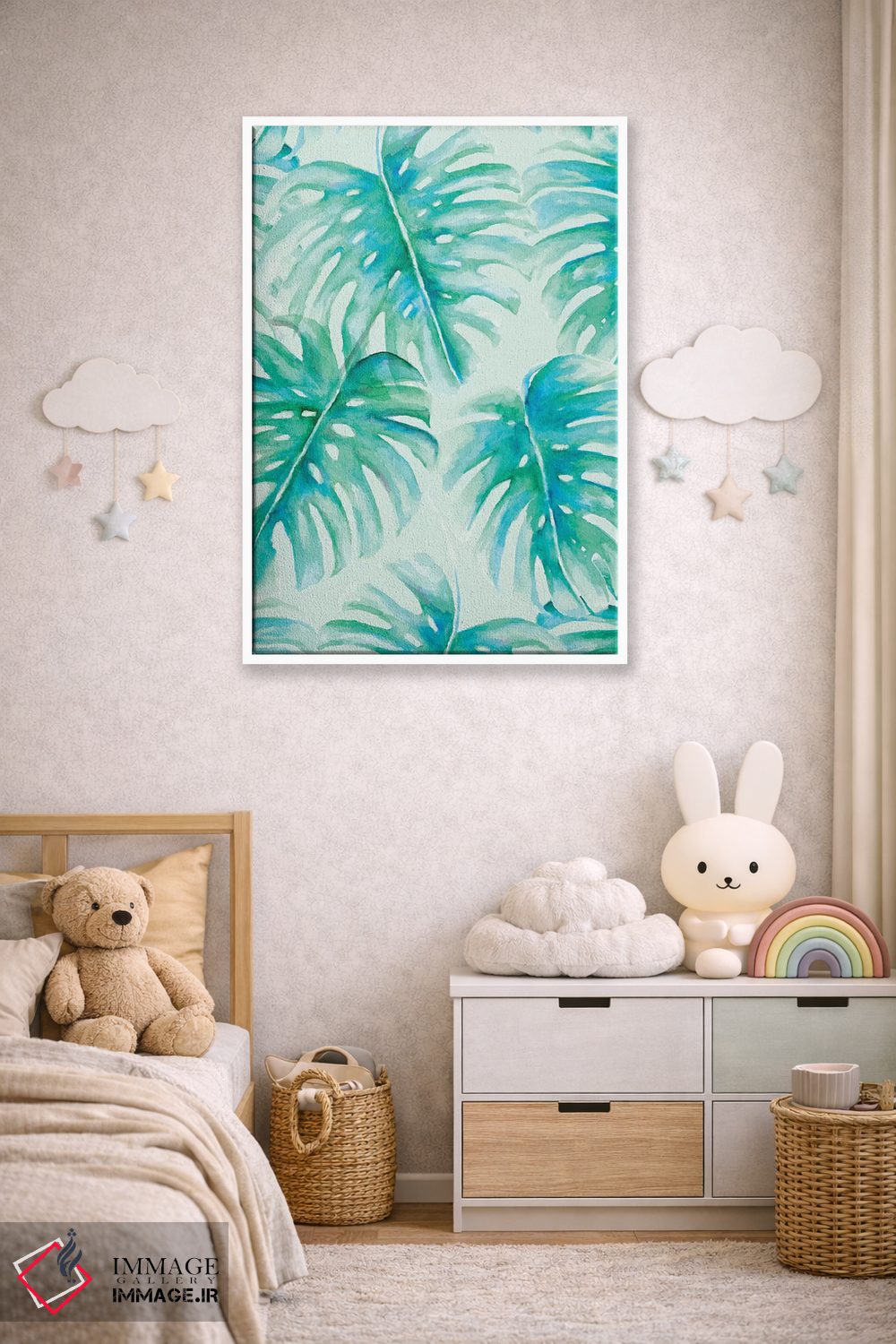 تابلو مدرن نخل های بهشتی اثر ژاکلین مالدونادو - D3W