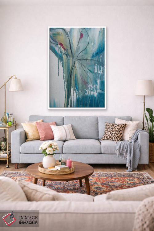 تابلو انتزاعی باران بهاری دو اثر جین ام. رابینسون - D1W