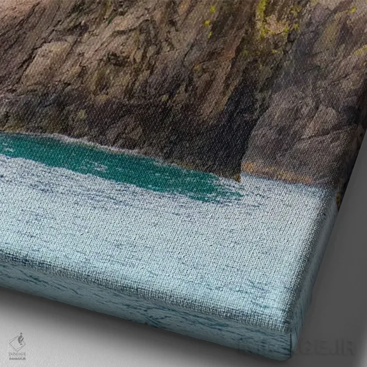 تابلو دکوراتیو Kenai Peninsula Scenic Landscape Of The Rocky Coast,آلاسکا، من… اثر جنت مویر - نمای نزدیک بافت بوم