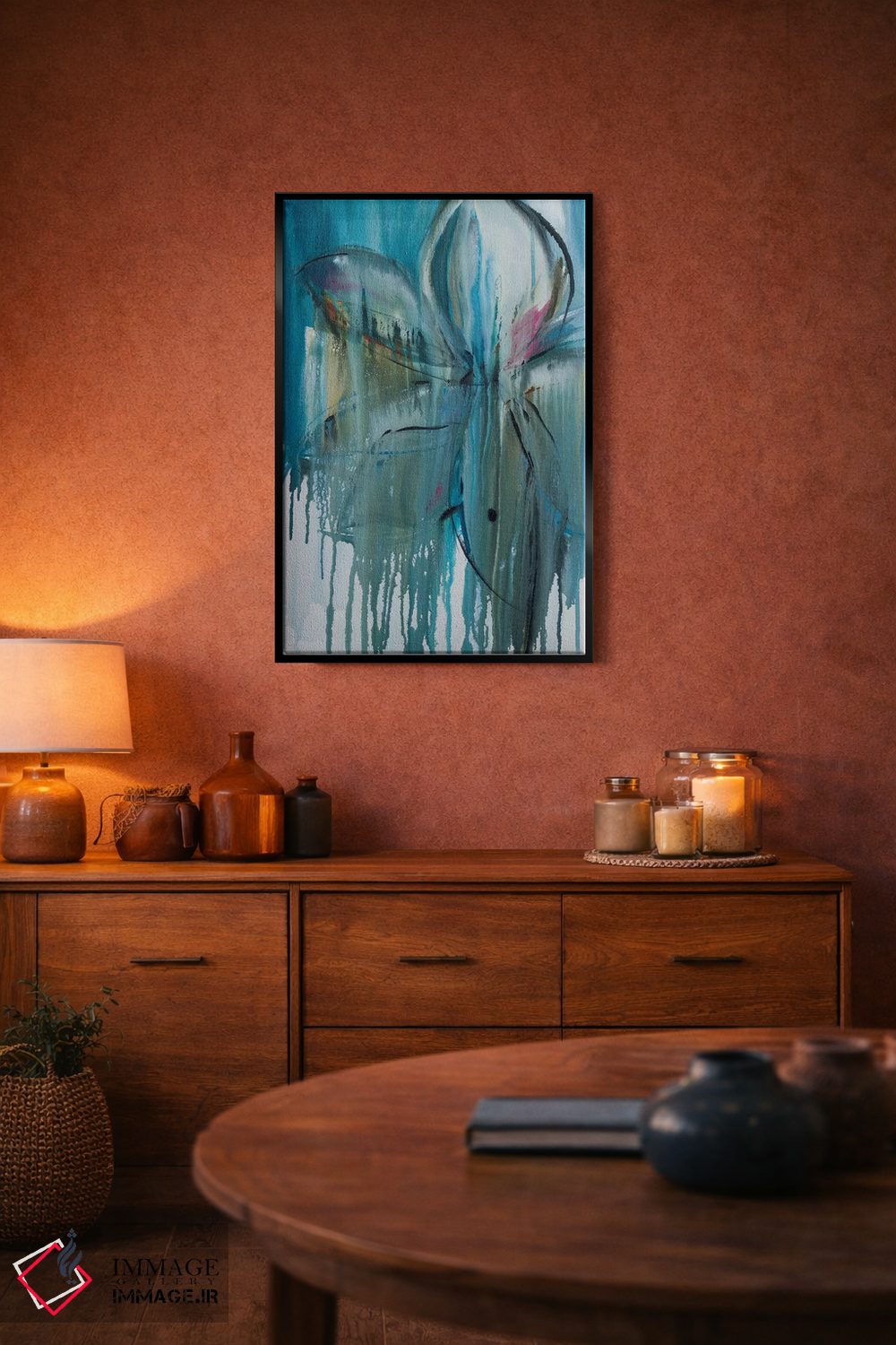 تابلو انتزاعی باران بهاری یک اثر جین ام. رابینسون - D4B