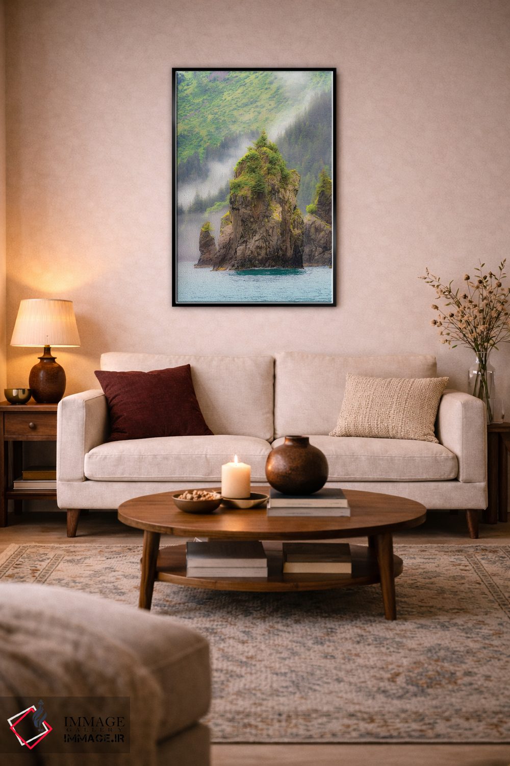 تابلو دکوراتیو Kenai Peninsula Scenic Landscape Of The Rocky Coast,آلاسکا، من… اثر جنت مویر - D3B