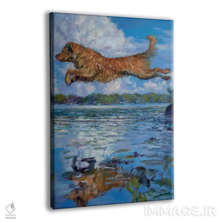 تابلو دکوراتیو وقتی سگ ها پرواز می کنند اثر جیمز سوآنسون - نمای پرسپکتیو محصول
