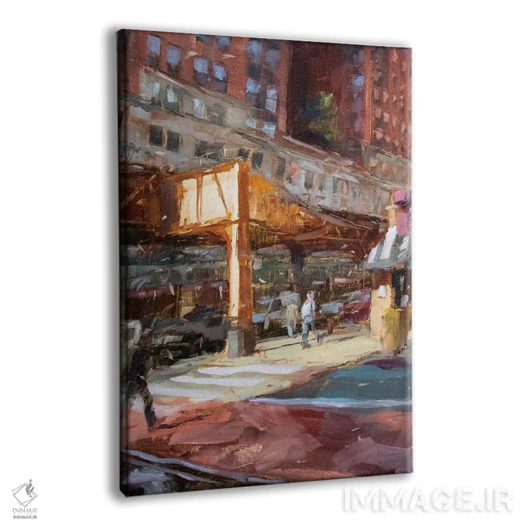 تابلو دکوراتیو گوشه ای از شهر من اثر جیمز سوآنسون - نمای پرسپکتیو محصول