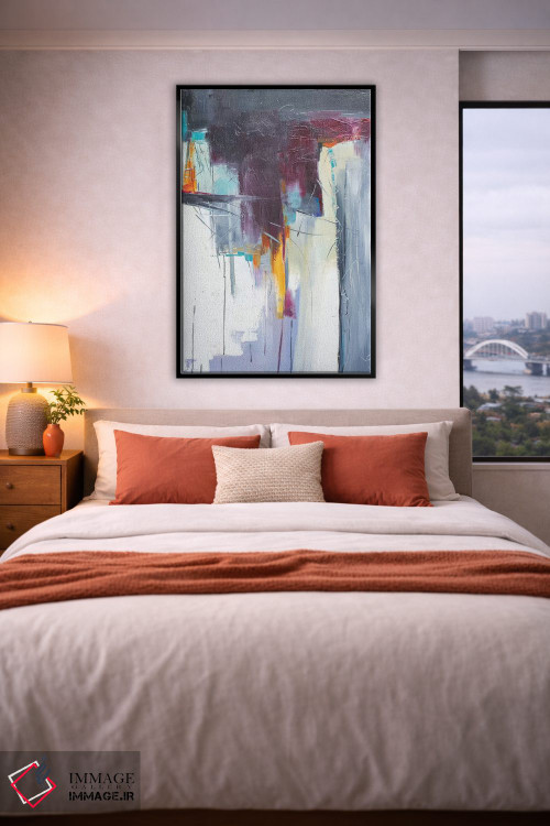 تابلو انتزاعی خط خطی کردن اثر جین ام. رابینسون - D5B