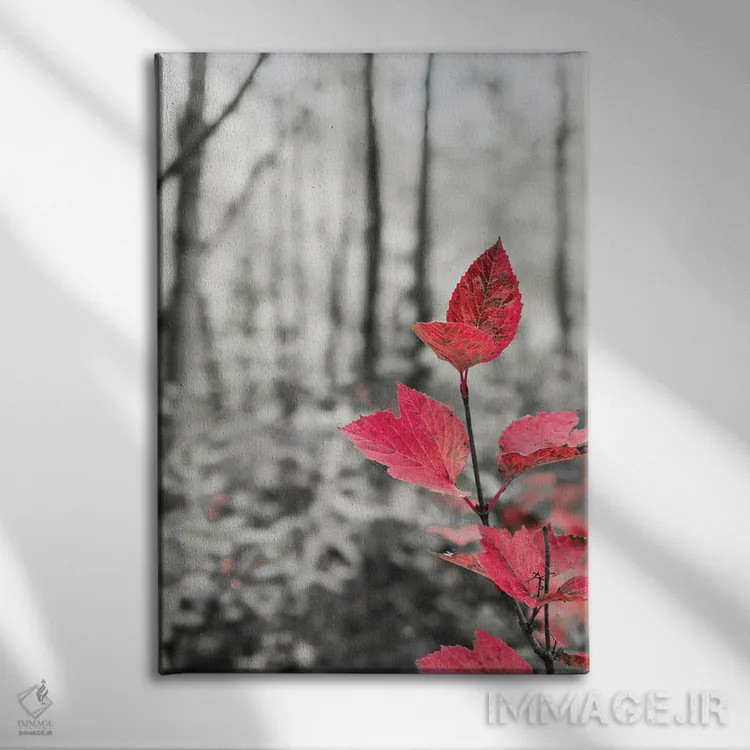 تابلو دکوراتیو شاخه درخت چنار در دل جنگل اثر جنت مویر - نمای روبهرو روی دیوار