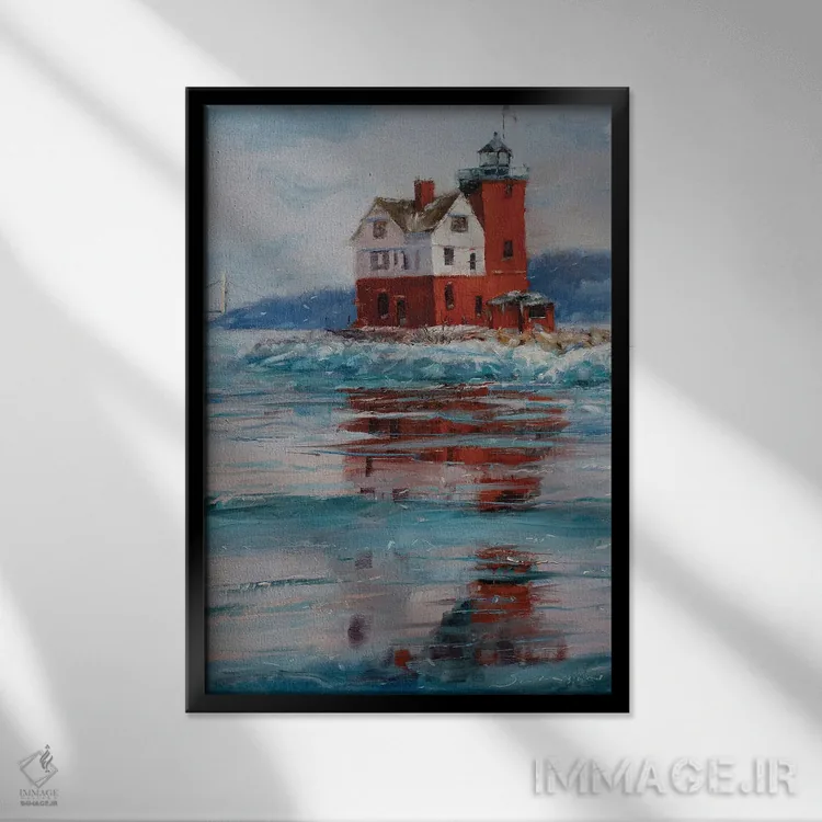 تابلو دکوراتیو منجمد در زمان اثر جیمز سوآنسون - نمای قابدار مشکی