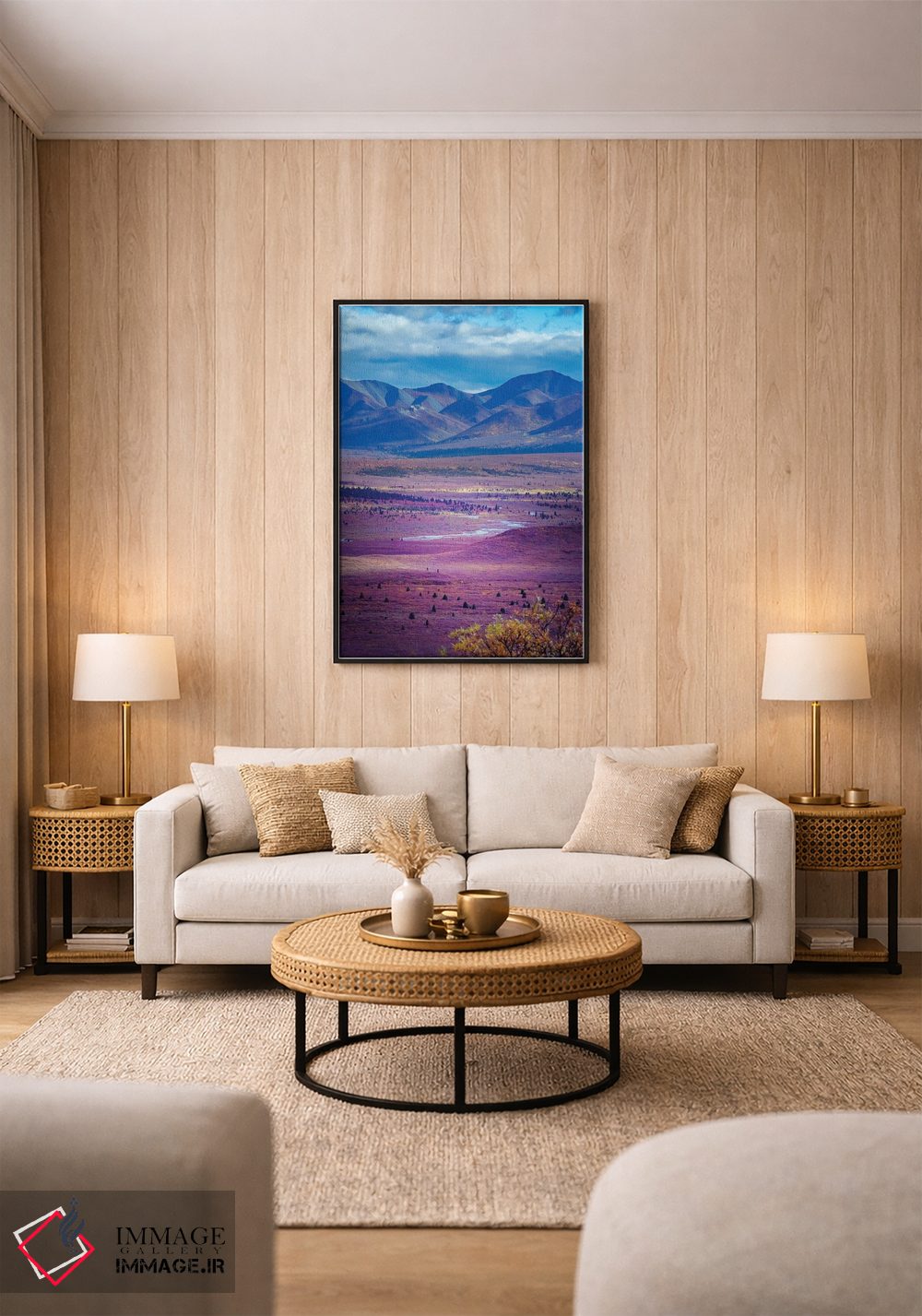 تابلو دکوراتیو Denali National Park Autumn Landscape Of Valley And Mountains… اثر جنت مویر - D1B