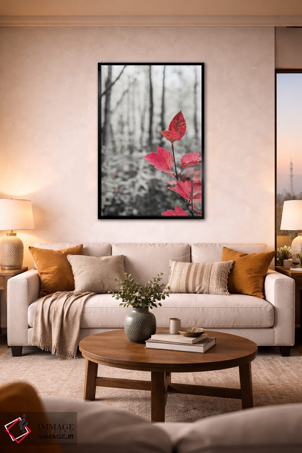 تابلو دکوراتیو شاخه درخت چنار در دل جنگل اثر جنت مویر - D2B