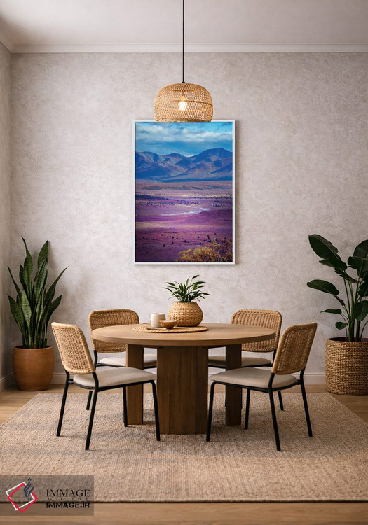 تابلو دکوراتیو Denali National Park Autumn Landscape Of Valley And Mountains… اثر جنت مویر - D3W