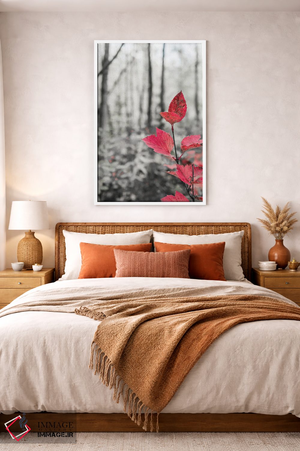 تابلو دکوراتیو شاخه درخت چنار در دل جنگل اثر جنت مویر - D4W