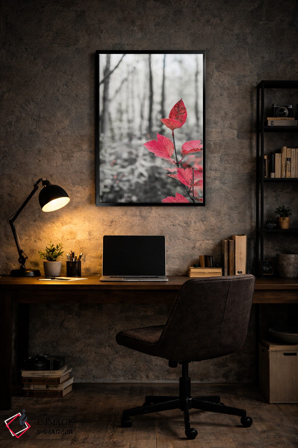 تابلو دکوراتیو شاخه درخت چنار در دل جنگل اثر جنت مویر - D6B