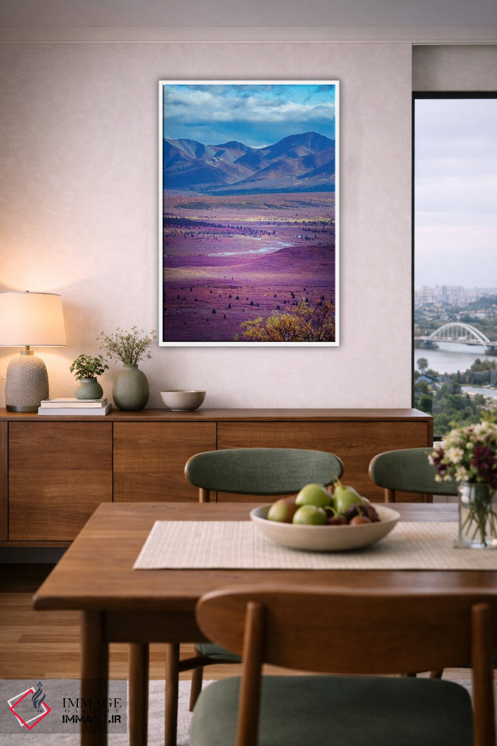 تابلو دکوراتیو Denali National Park Autumn Landscape Of Valley And Mountains… اثر جنت مویر - D6W