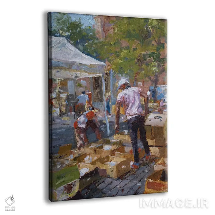 تابلو دکوراتیو یافته های آخرین ساعت بازار دست دوم فروشی اثر جیمز سوآنسون - نمای پرسپکتیو محصول