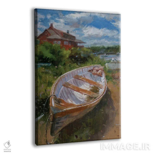 تابلو دکوراتیو قایق ساحلی اثر جیمز سوآنسون - نمای پرسپکتیو محصول