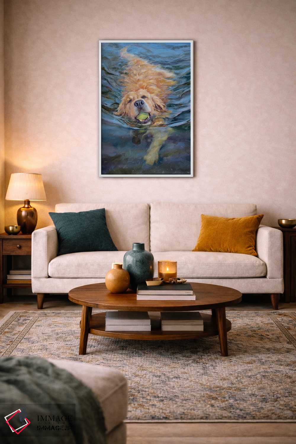 تابلو دکوراتیو باله ای در آب اثر جیمز سوآنسون - D3W