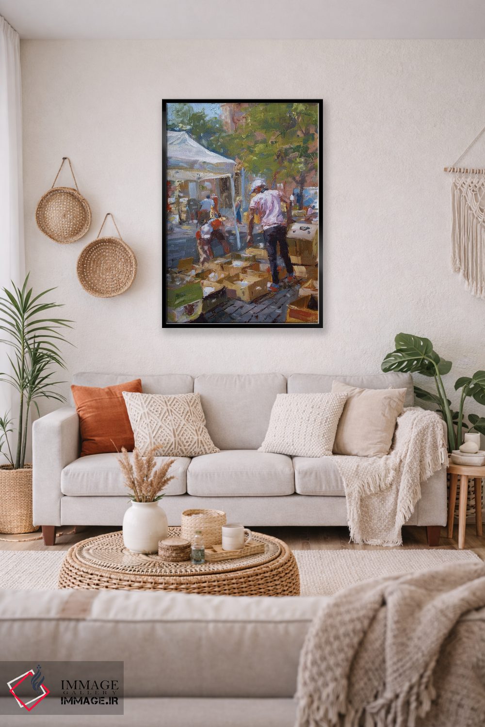 تابلو دکوراتیو یافته های آخرین ساعت بازار دست دوم فروشی اثر جیمز سوآنسون - D2B