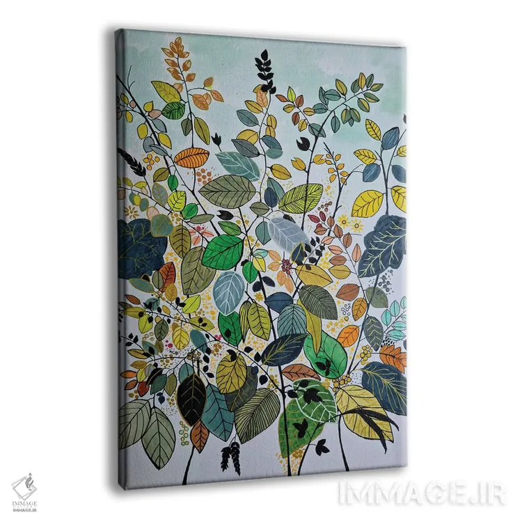 تابلو مدرن باغ گیاهان دارویی اثر یان متیو - نمای پرسپکتیو محصول