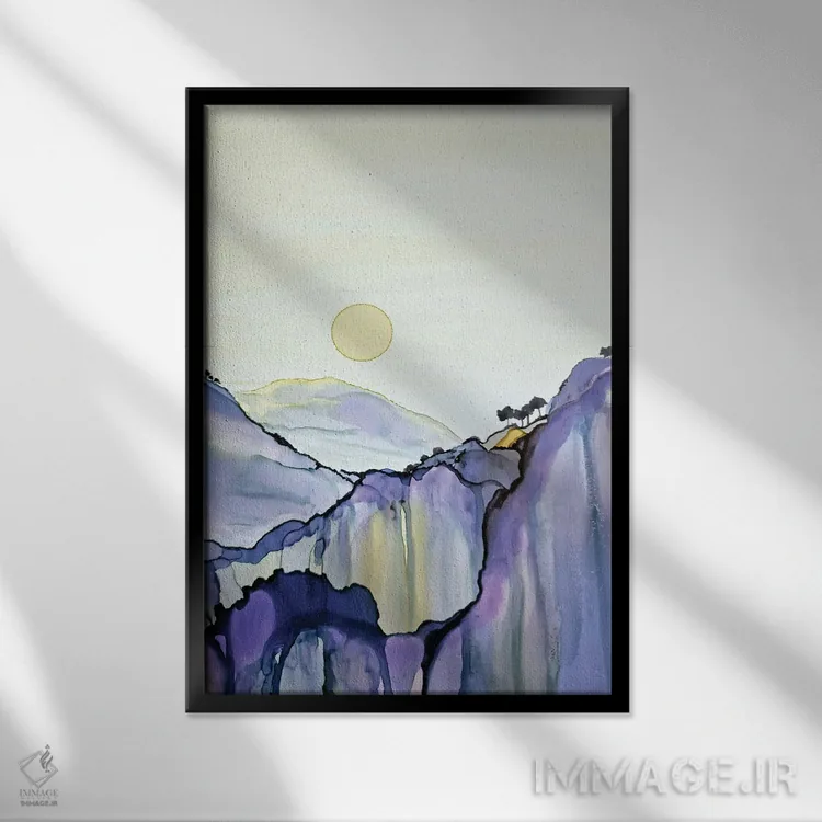 تابلو مدرن خلنگزار وحشی ۲ اثر یان متیو - نمای قابدار مشکی