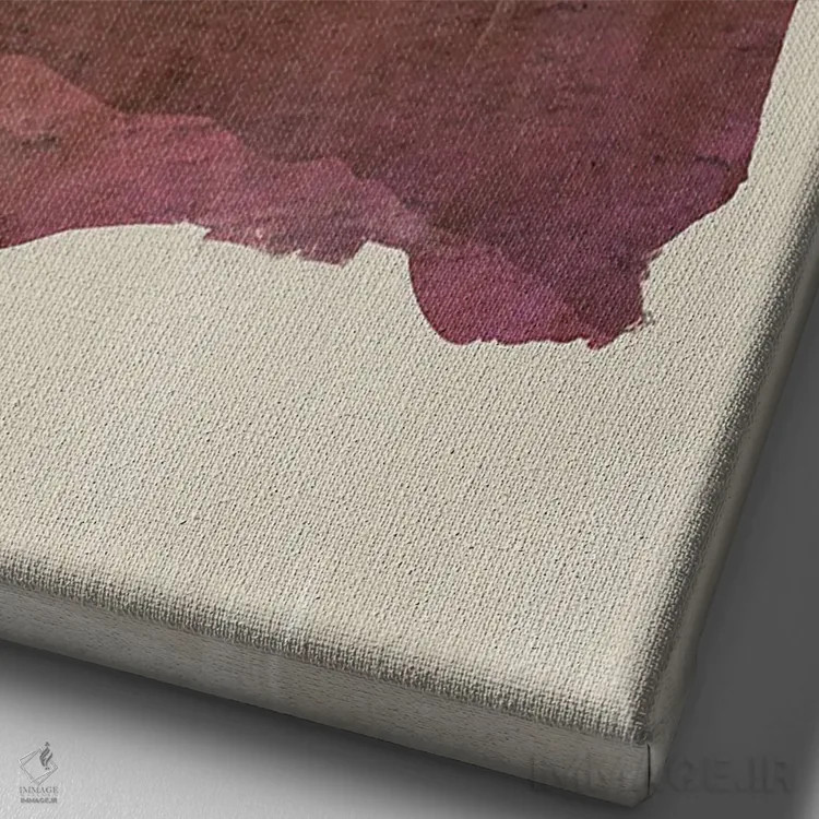 تابلو انتزاعی بودا اثر JMB دیزاین - نمای نزدیک بافت بوم