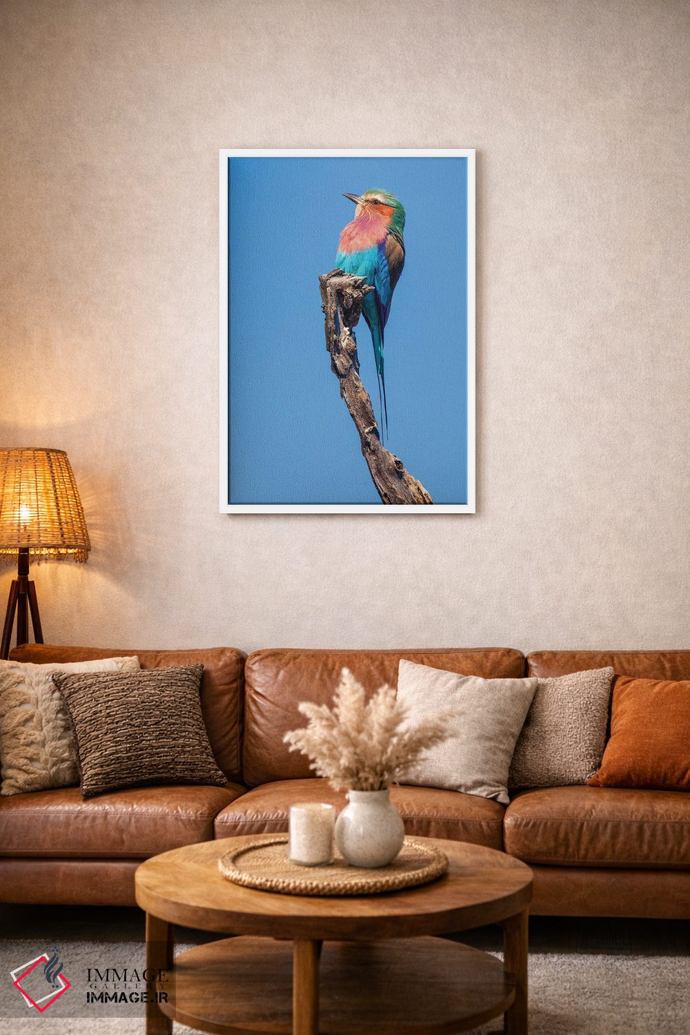 تابلو دکوراتیو دیدار مرغ مگس خوار اثر جیمیز - D2W