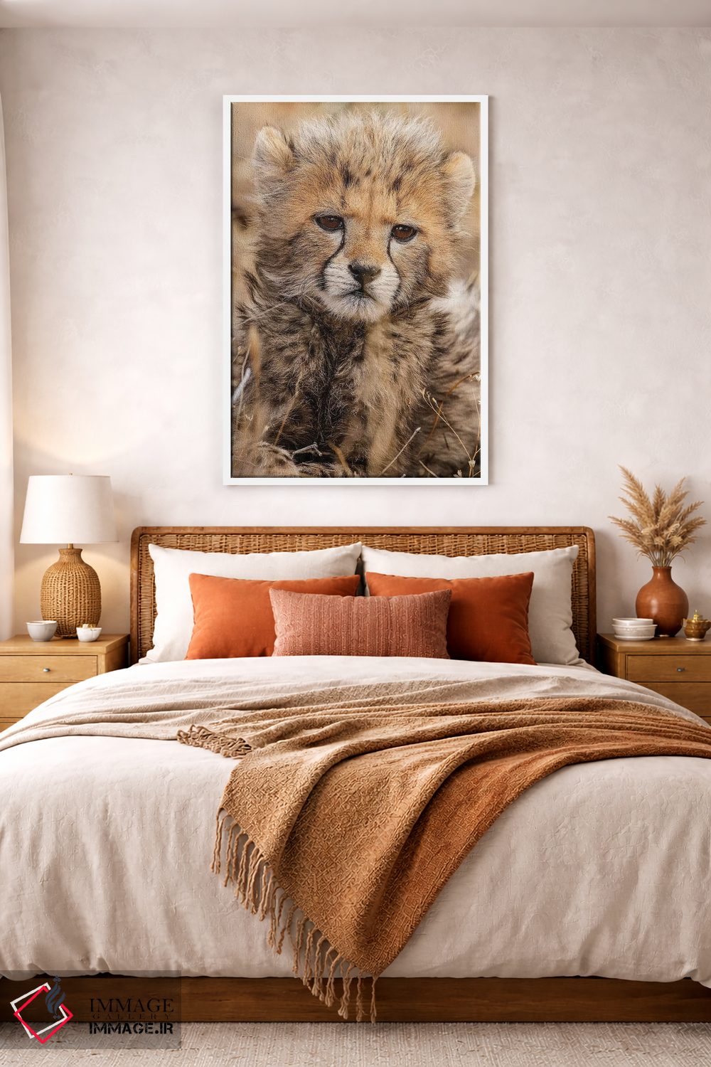 تابلو دکوراتیو یوزپلنگ کوچک اثر جیمیز - D2W