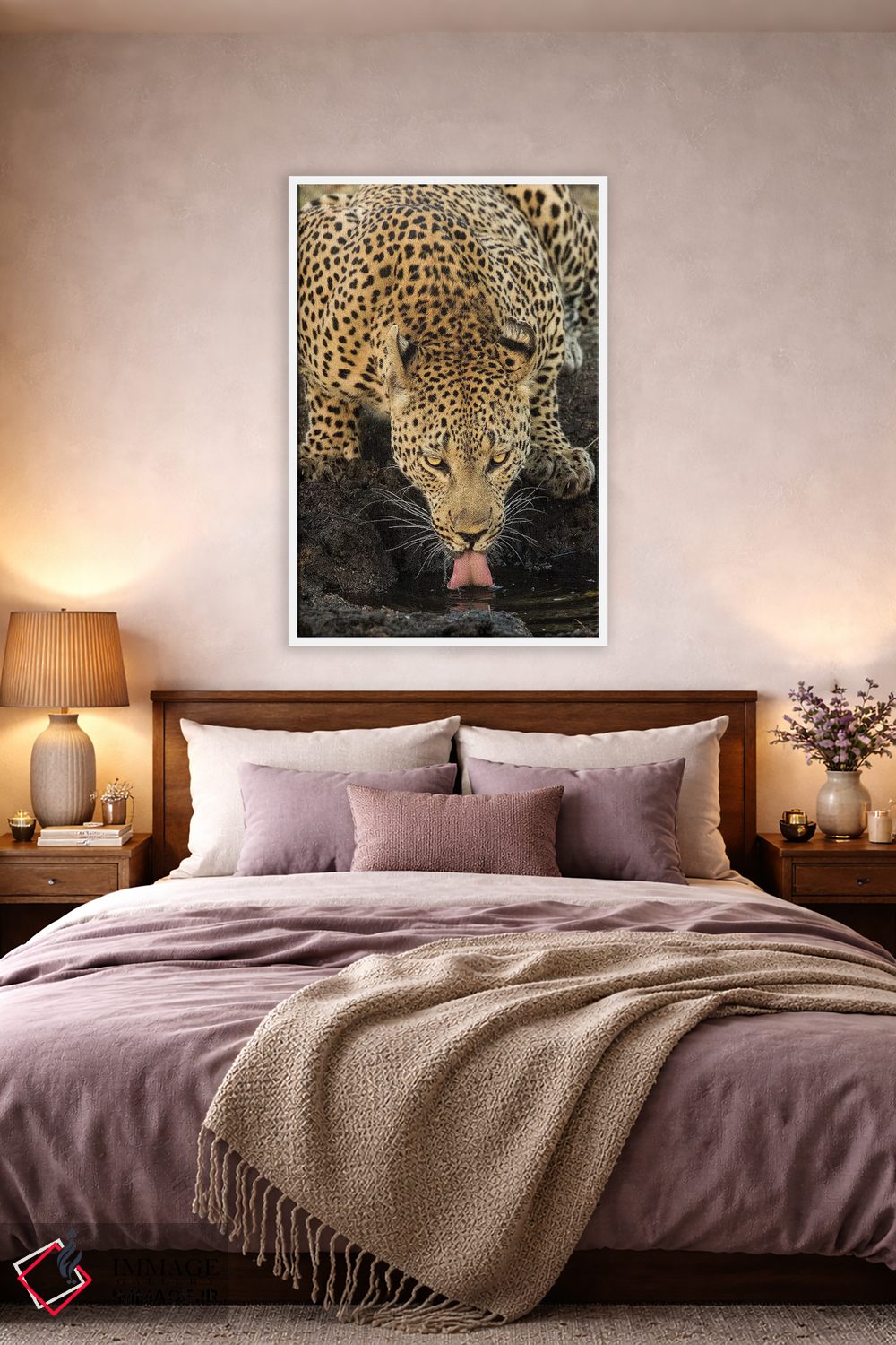 تابلو دکوراتیو پلنگ در حال استراحت اثر جیمیز - D3W