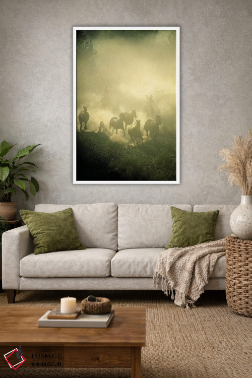 تابلو دکوراتیو تاخت وتاز اثر جیمیز - D1W