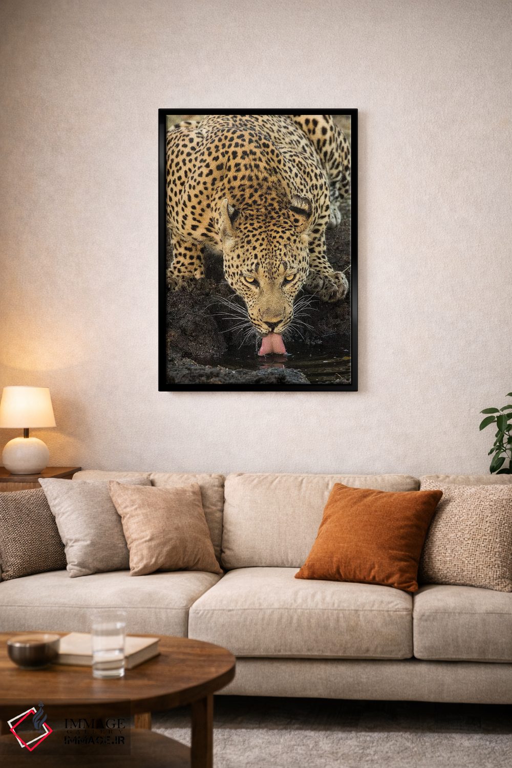 تابلو دکوراتیو پلنگ در حال استراحت اثر جیمیز - D5B